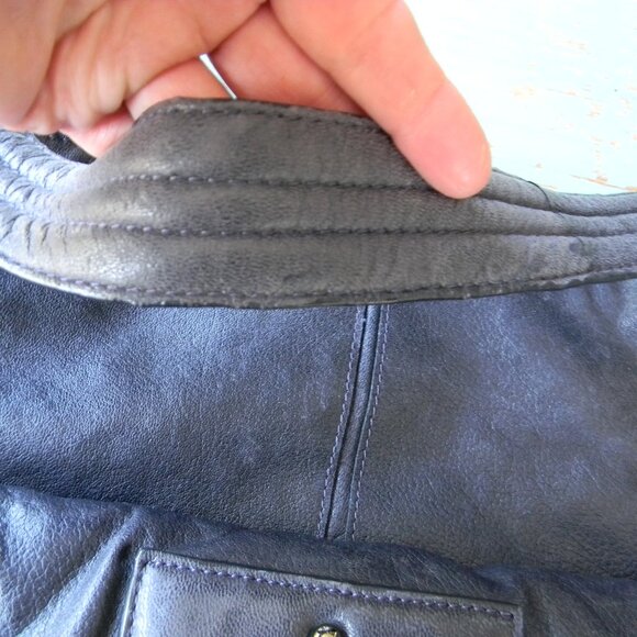 LATICO NAVY BLUE LARGE BOHO HOBO SHOULDER BAG! - Picture 2 of 8